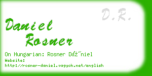 daniel rosner business card